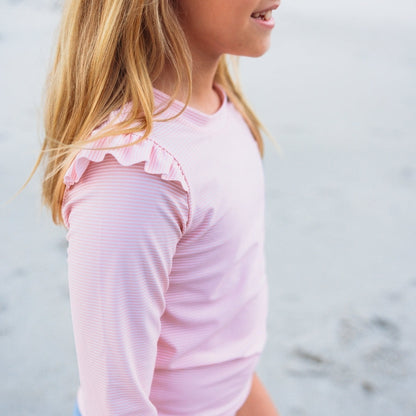 Swimming T-Shirt - Long Sleeve - Pink - Blackberry