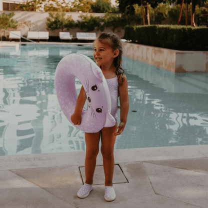 Swim Ring Animal - Lila - Leopard - Ø 55 cm