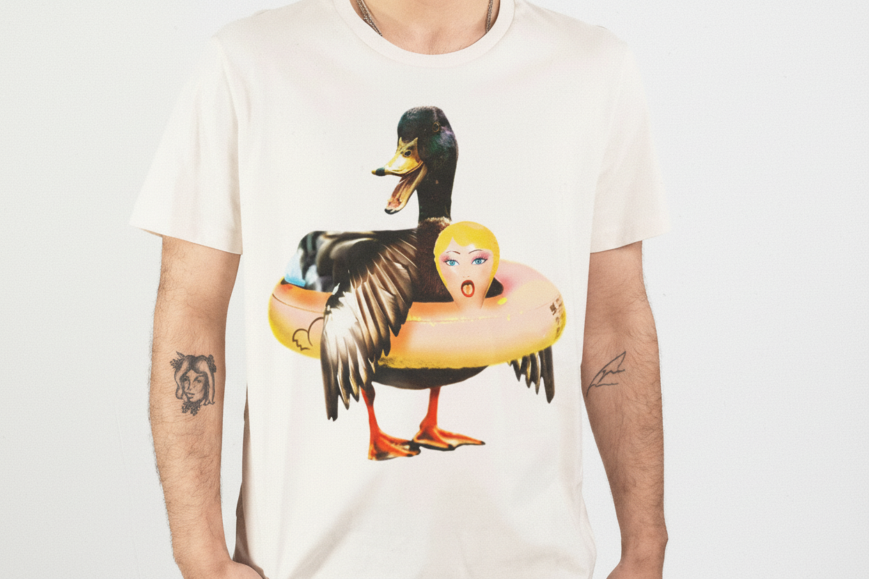 T-Shirt Canard Colvert avec Bouée Poupée