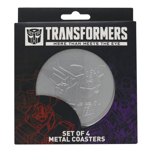 Set de 4 sous-verres métal embossés Transformers