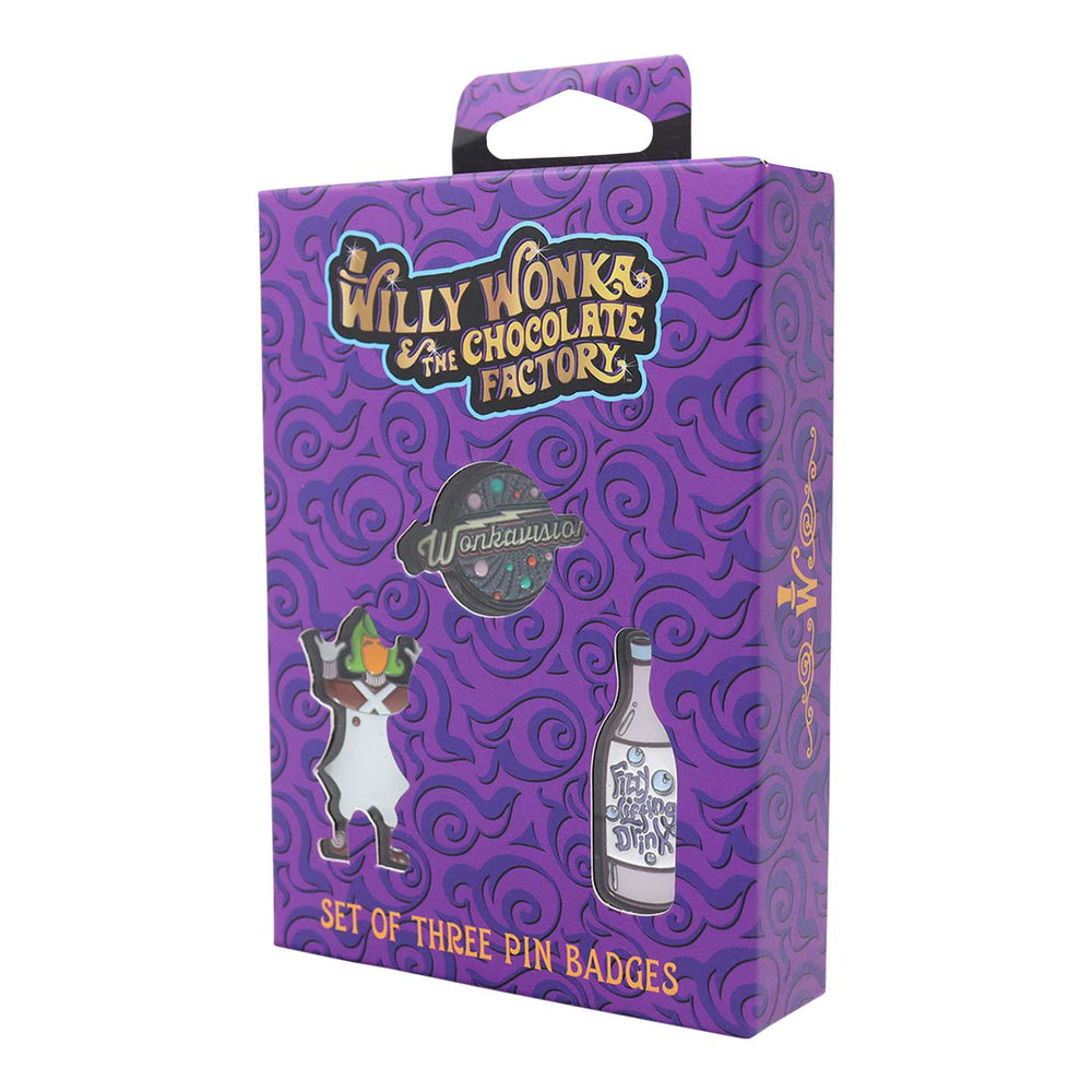 Set de 3 pin's Willy Wonka
