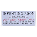 Plaque métal Willy Wonka - Inventing Room