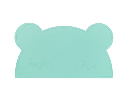 Set de Table en Silicone Ours Minty Green We Might Be Tiny - OFCK.fr