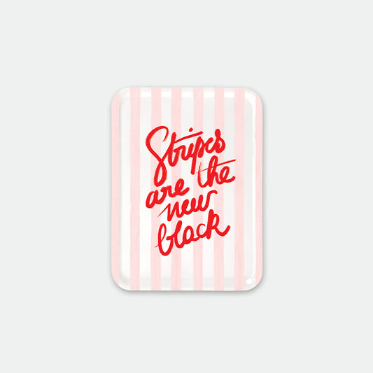 ストライプス ニューブラック - ブレックファストトレイ