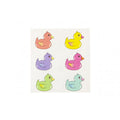Hoja de Tatuajes Temporales de Patos de Colores - 12 Piezas