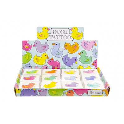 Tatouages Canards en Couleur - 12 pièces (4 cm)