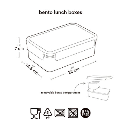 Boîte à déjeuner bento - Galaxie – vue 7 – A Little Lovely Company