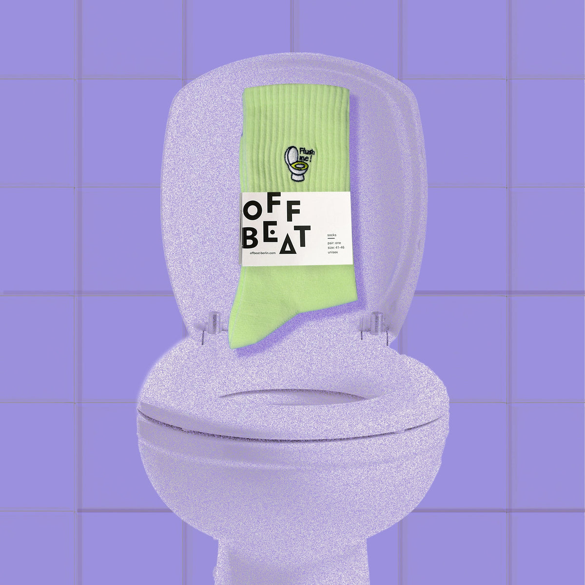 Chaussettes Brodées Toilettes « Flush Me »