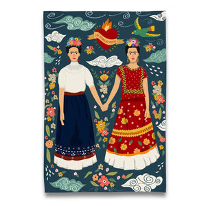 Torchon Frida Kahlo Jumelles