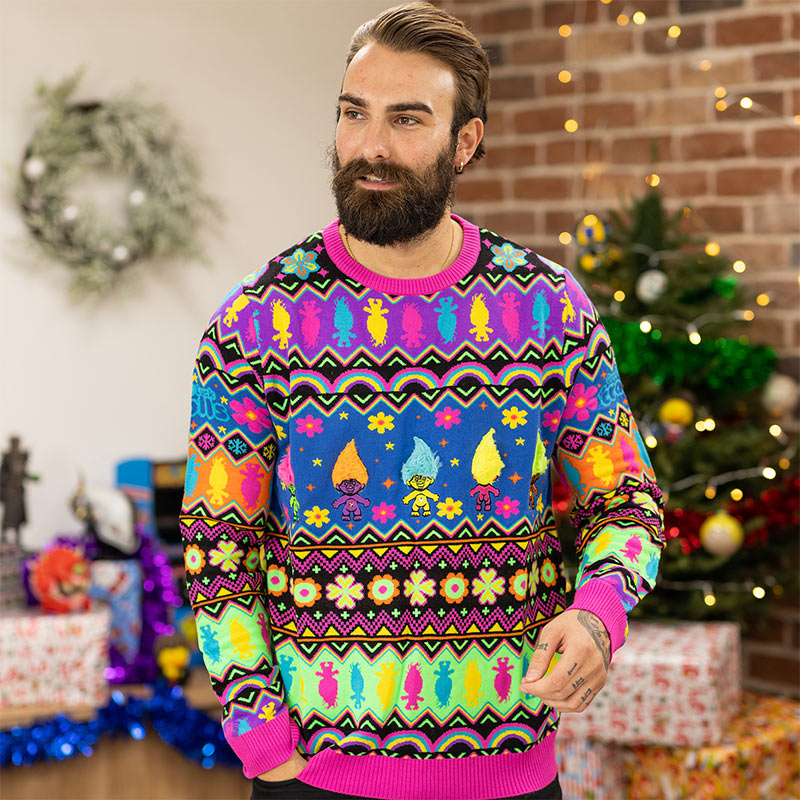 Weihnachtspullover Les Trolls