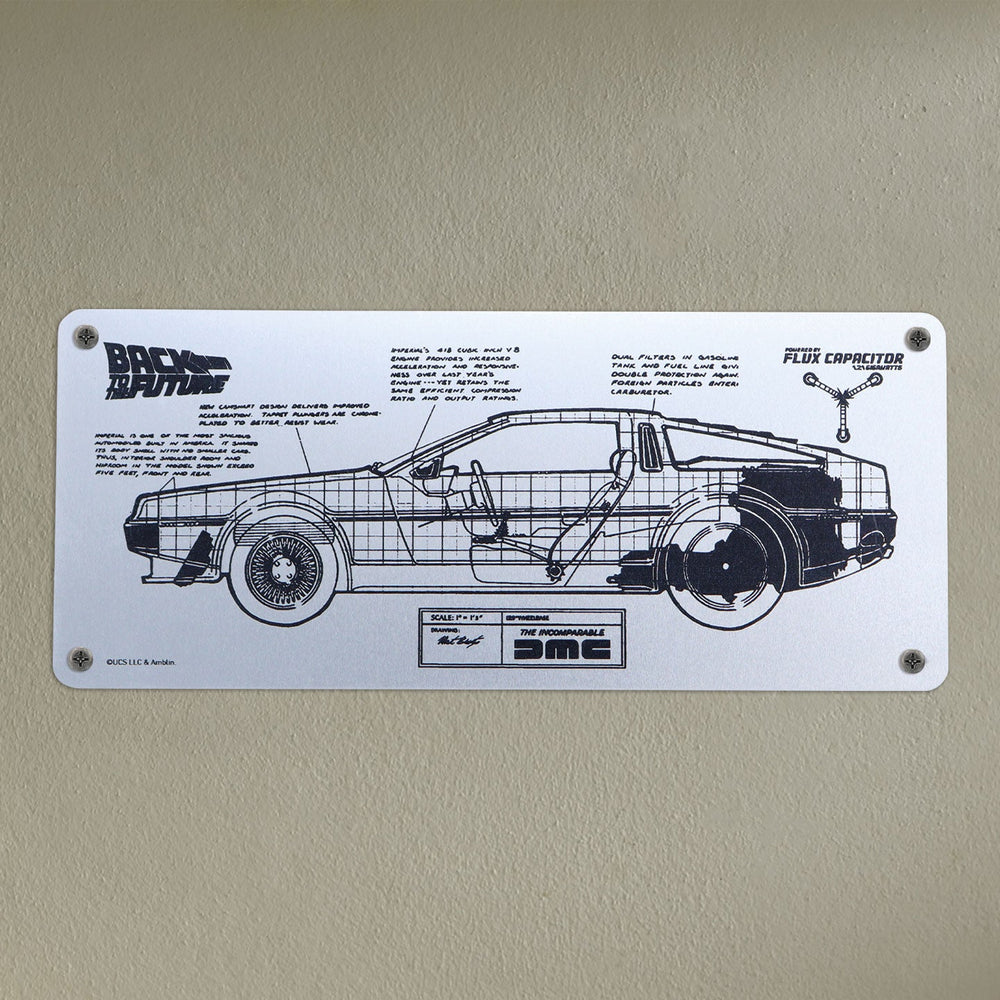 Objet collector Retour vers le Futur - DeLorean Schematic Fan-Plate