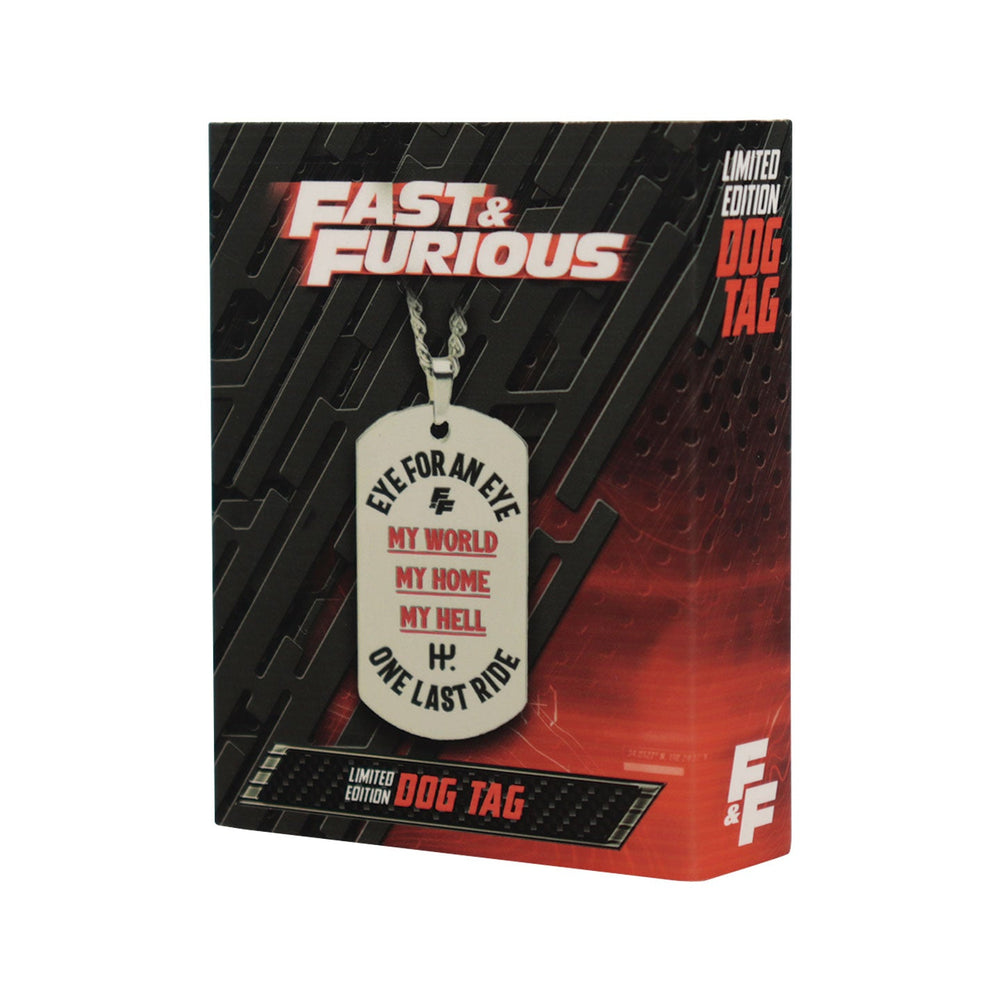 Fast & Furious Collector's Item - Stainless Steel Dog Tag