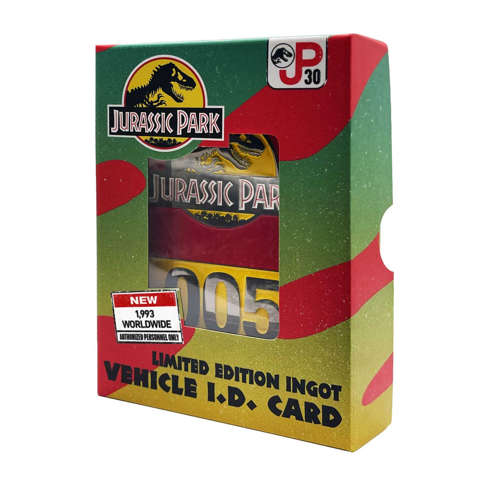 Jurassic Park Collector Bar - 30th Anniversary Vehicle I.D.