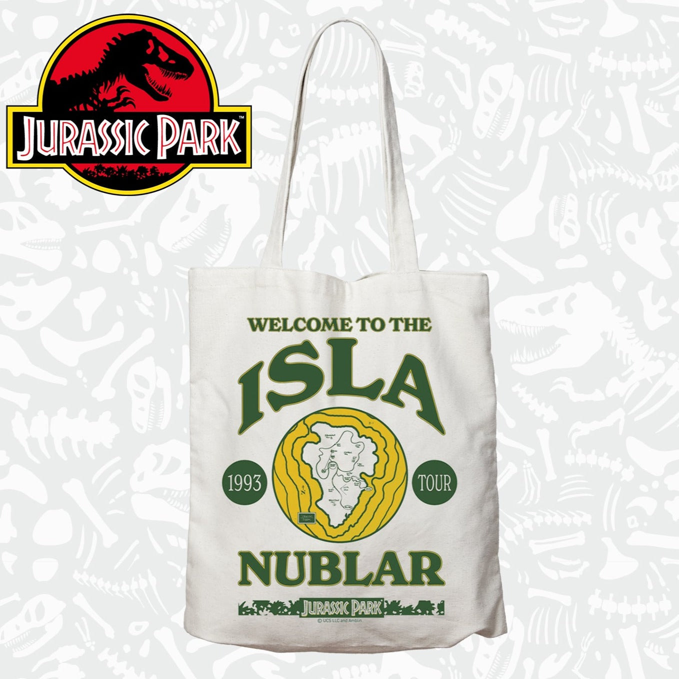 Bolso de mano de Jurassic Park - Isla Nublar 