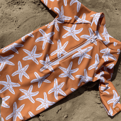 UV Swimsuit Boys - Orange - Seastar