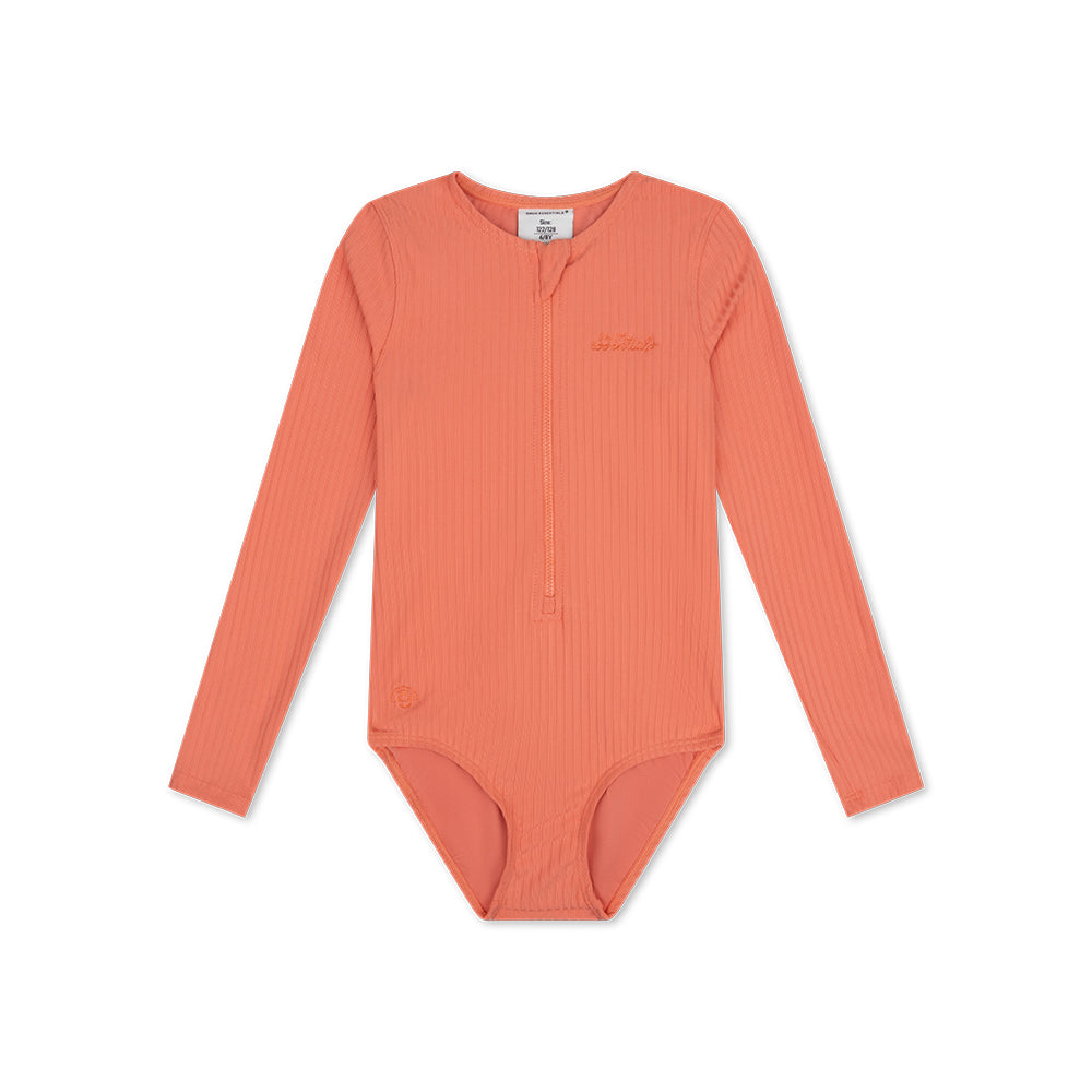 UV Swimsuit Girls With Long Sleeves - Pink - Pink Bay