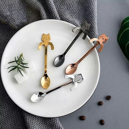 Cuillères à café Chatons – Set de 4 Winkee – vue 2