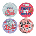 Set de 4 sous-verres métal imprimés Mean Girls