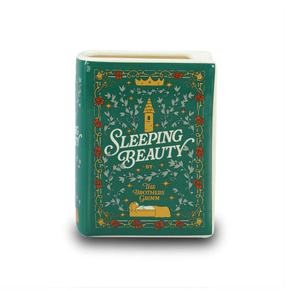 Cache-pot livre en céramique La Belle au bois dormant - 14 cm