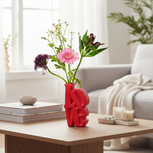 Vase Love Rouge