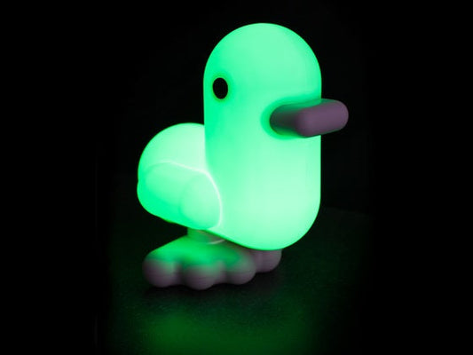 Luz noturna de pato verde