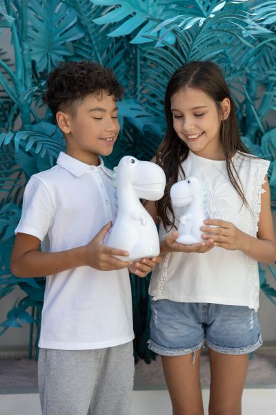 White dinosaur night light