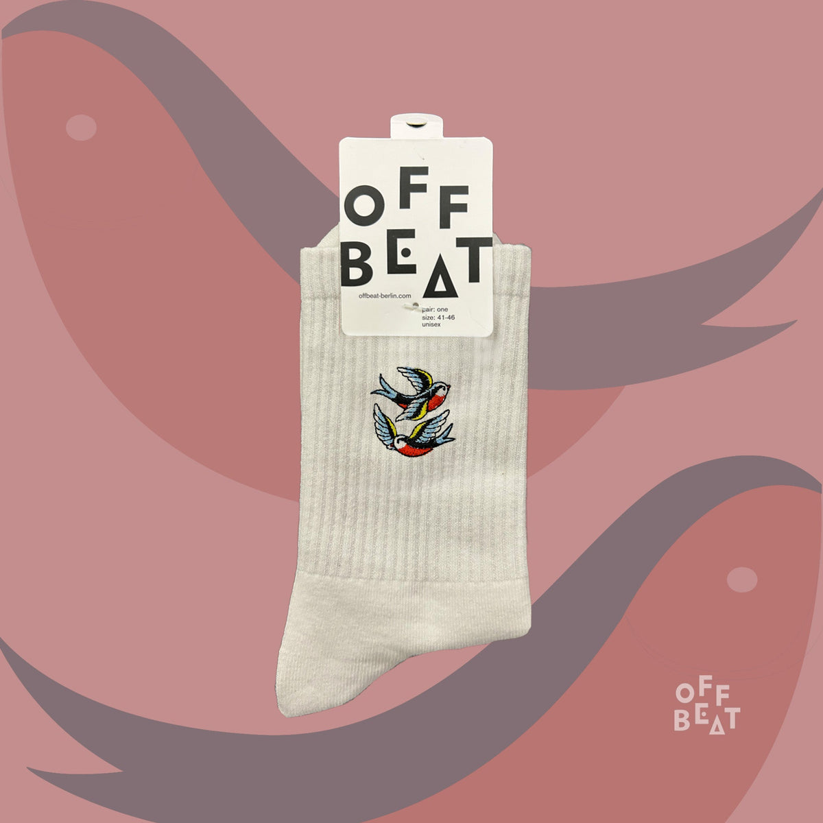 Chaussettes Brodées Hirondelle