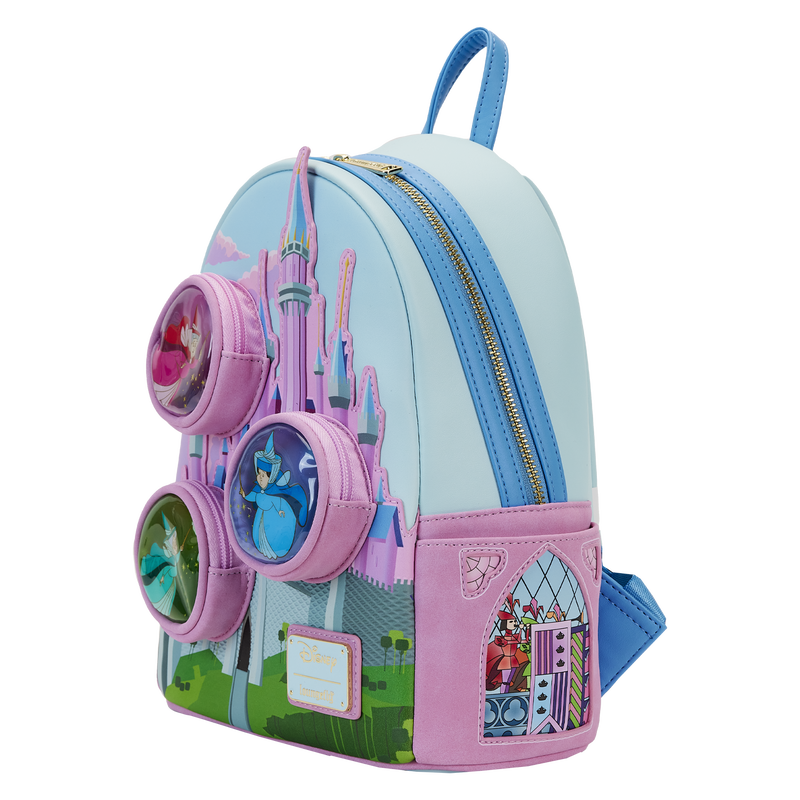 Mochila pequeña de La Bella Durmiente - Castillo de vidrieras
