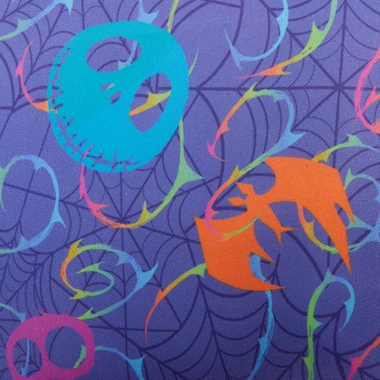 Mochila de nailon con estampado completo de neón de Pesadilla antes de Navidad 