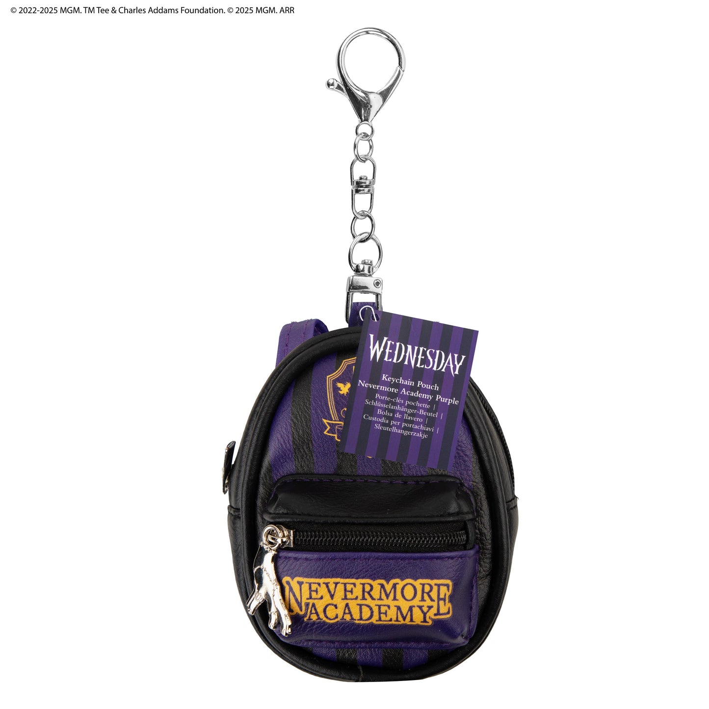 Porte-clés Pochette Violet Académie Nevermore