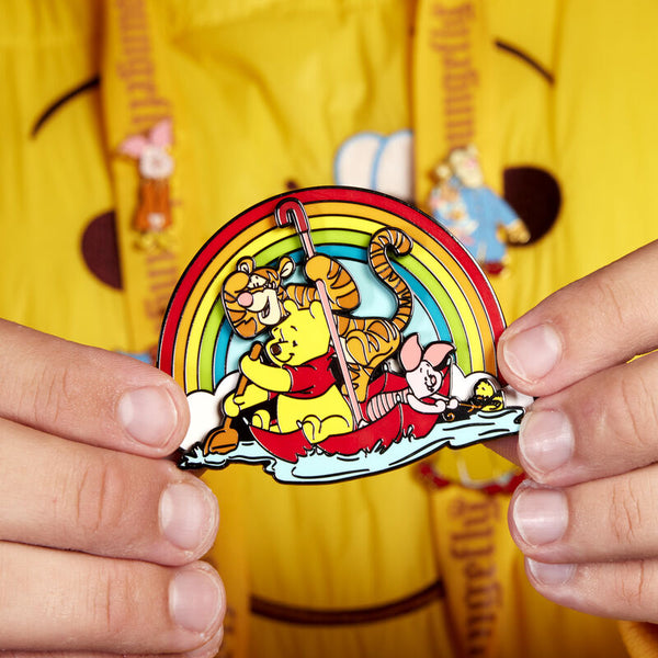 Winnie de Pooh en vrienden speldje - Regenachtige dag