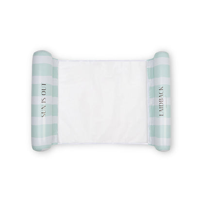 Water Hammock - Green - Resort Stripe