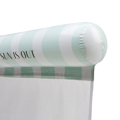 Water Hammock - Green - Resort Stripe