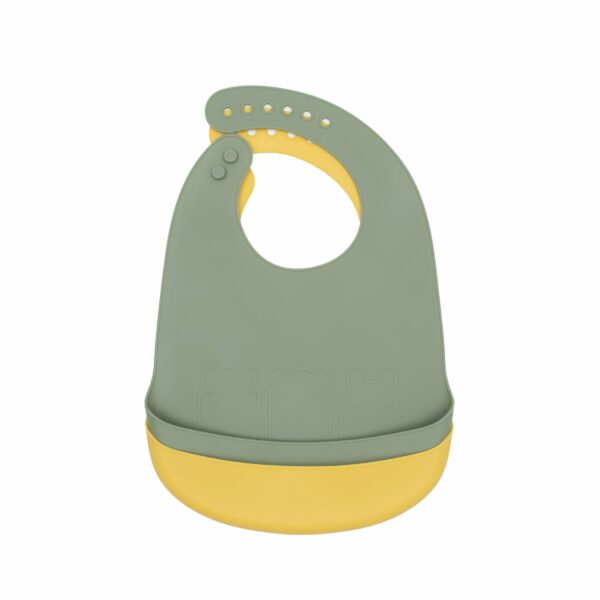 Lot de 2 Bavoirs Sauge & Jaune