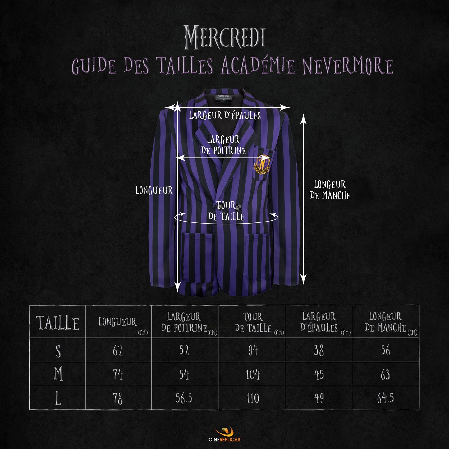 Blazer Violet Académie Nevemore