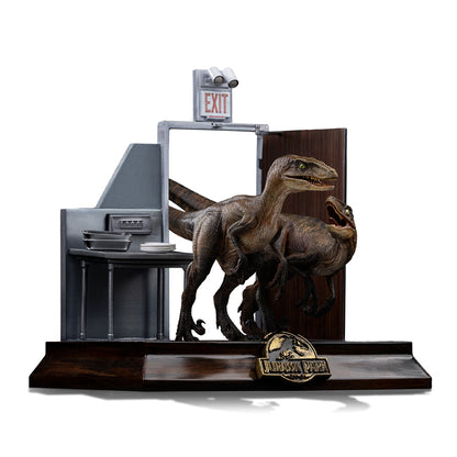 Statue Raptors at the Kitchen's Door - Jurassic Park - Art Scale 1/10 - Jurassic World