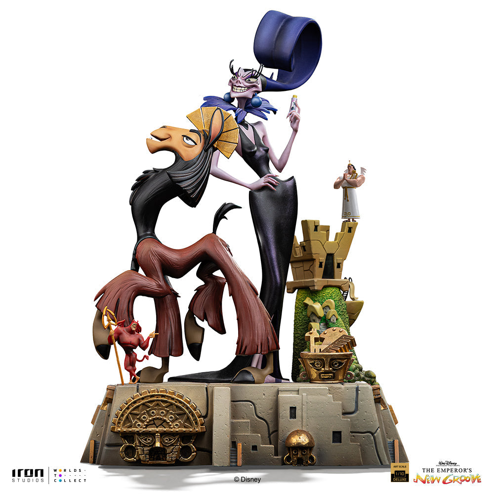 予約受付中 - クスコとイズマのスタチュー - ラマになった王様 - デラックスアートスケール 1/10 - アイアン・スタジオ