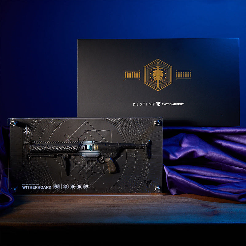 Plaque Réplique Destiny Exotic Armory Collection "Witherhoard"