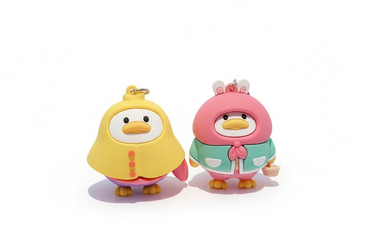 Porta -chave de pato de coelho