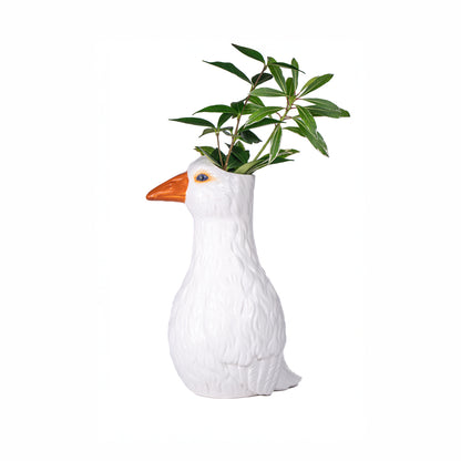 Goose-shaped vase