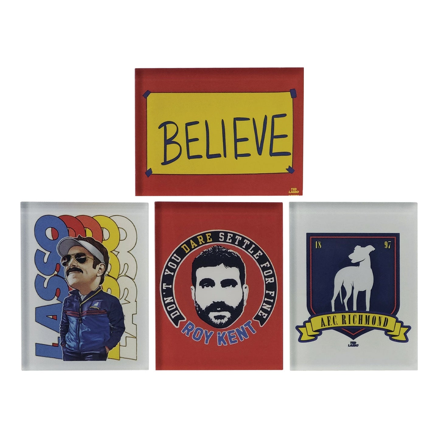Set de 4 magnets Ted Lasso