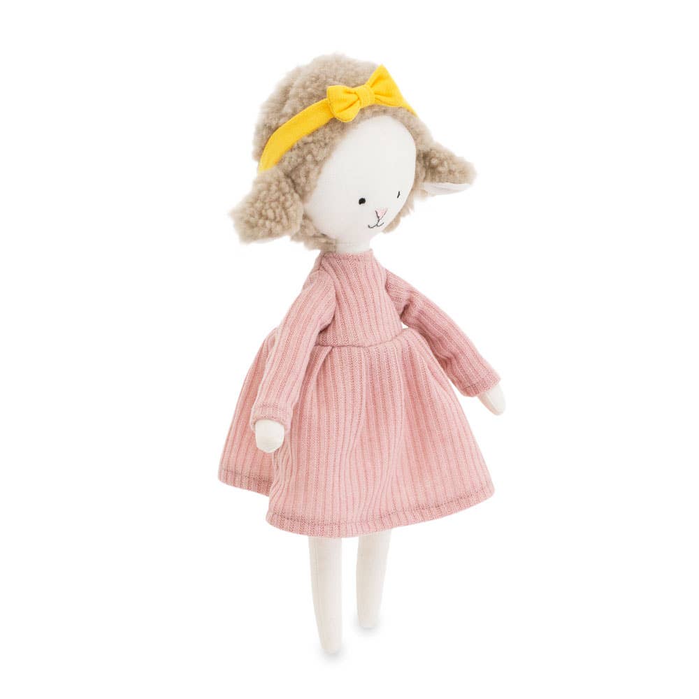 Cotti Motti katoenen knuffel, Zoe het schaap - 29 cm, vanaf de geboorte