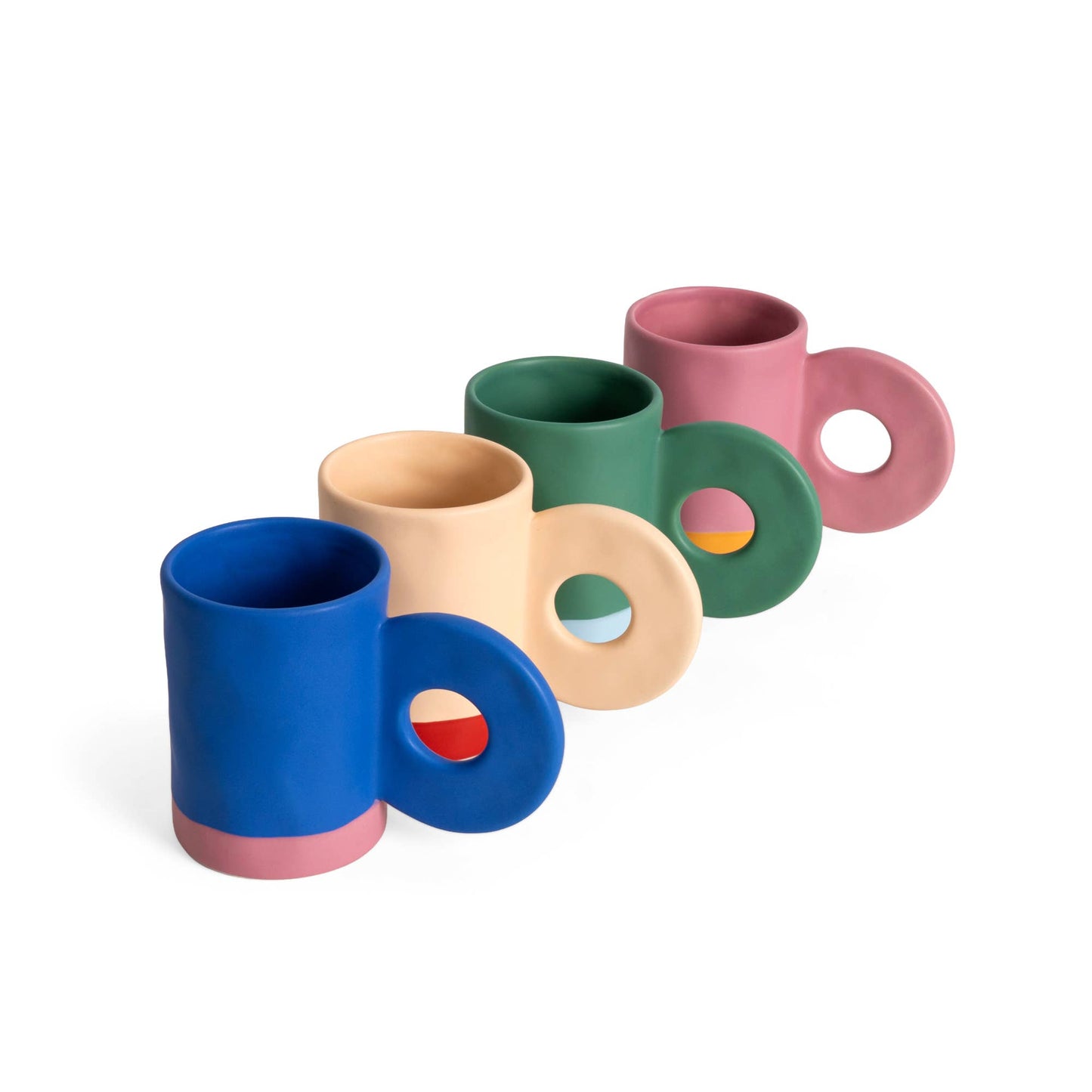 Mug en Céramique Rose Helio Ferretti Vue 3