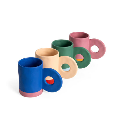 Mug en Céramique Beige Helio Ferretti Vue 3