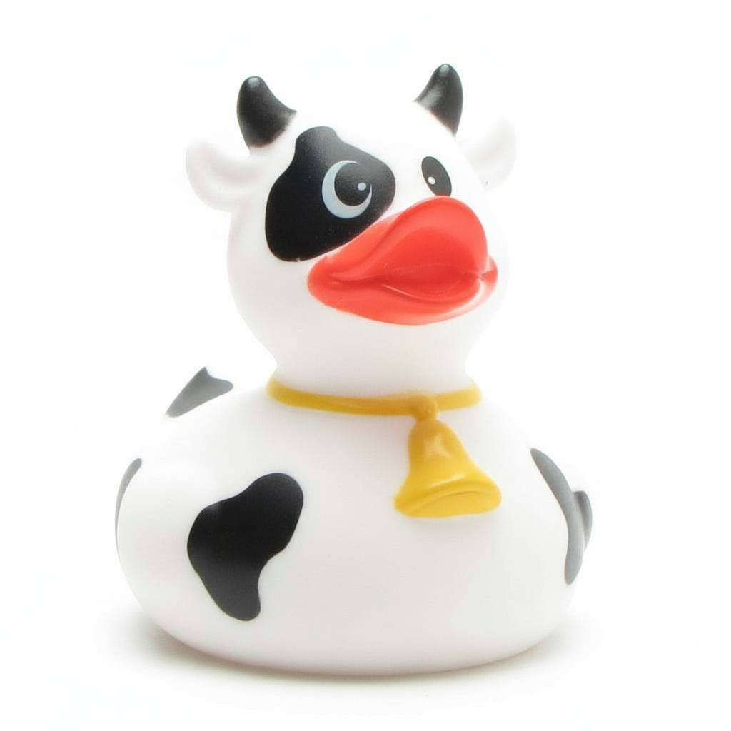 Canard Vache noire et blanche