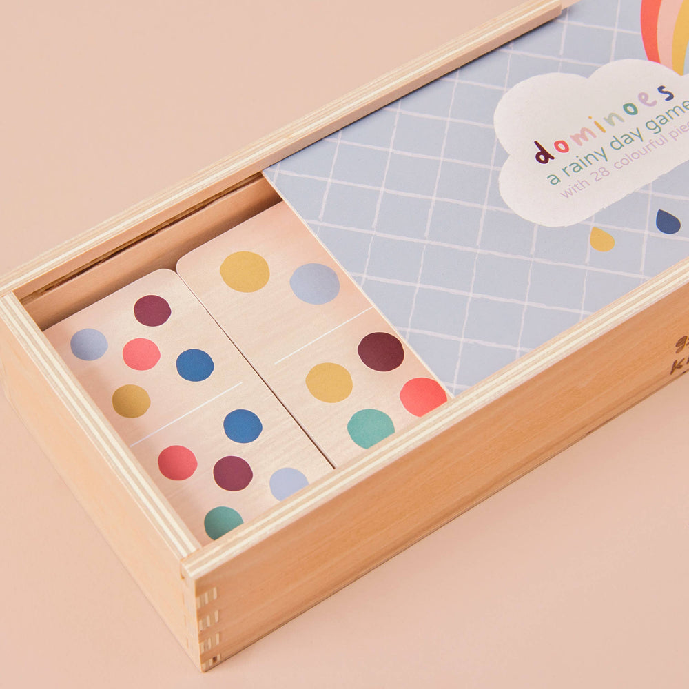 Jeu Jeu de Dominos pour Enfants en Bois