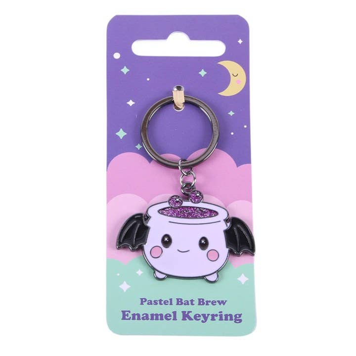 Kawaii Pastel Goth Cauldron Keychain