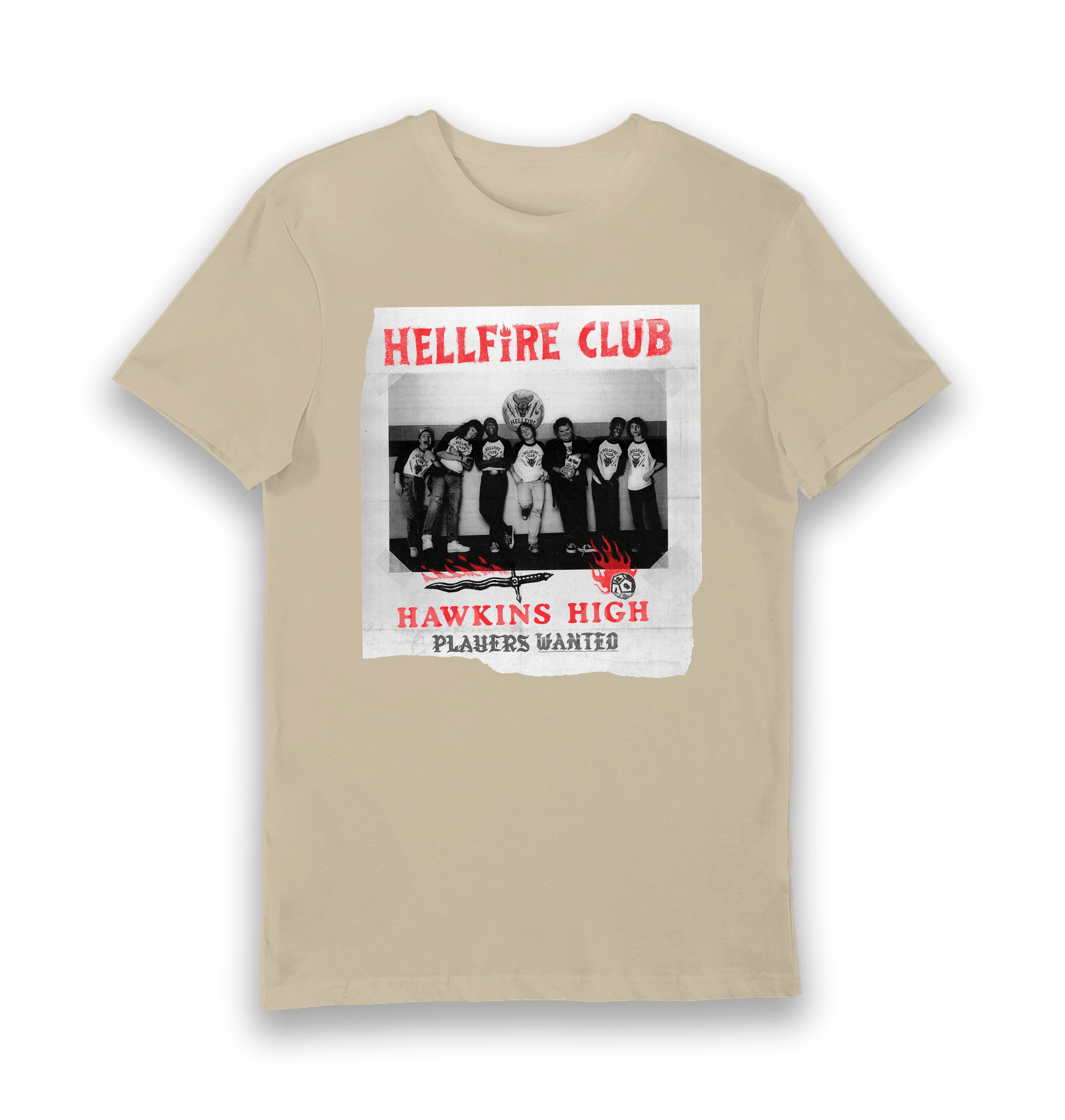 T-shirt adulte Stranger Things Hellfire Club Players Wanted