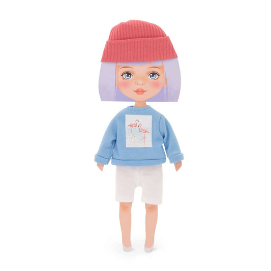 Clothing set: blue sweatshirt, 28 cm