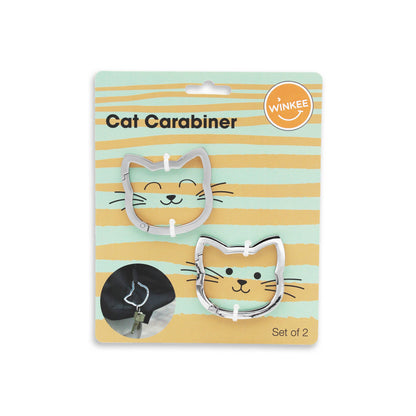 Cat Carabiner Set - Silver